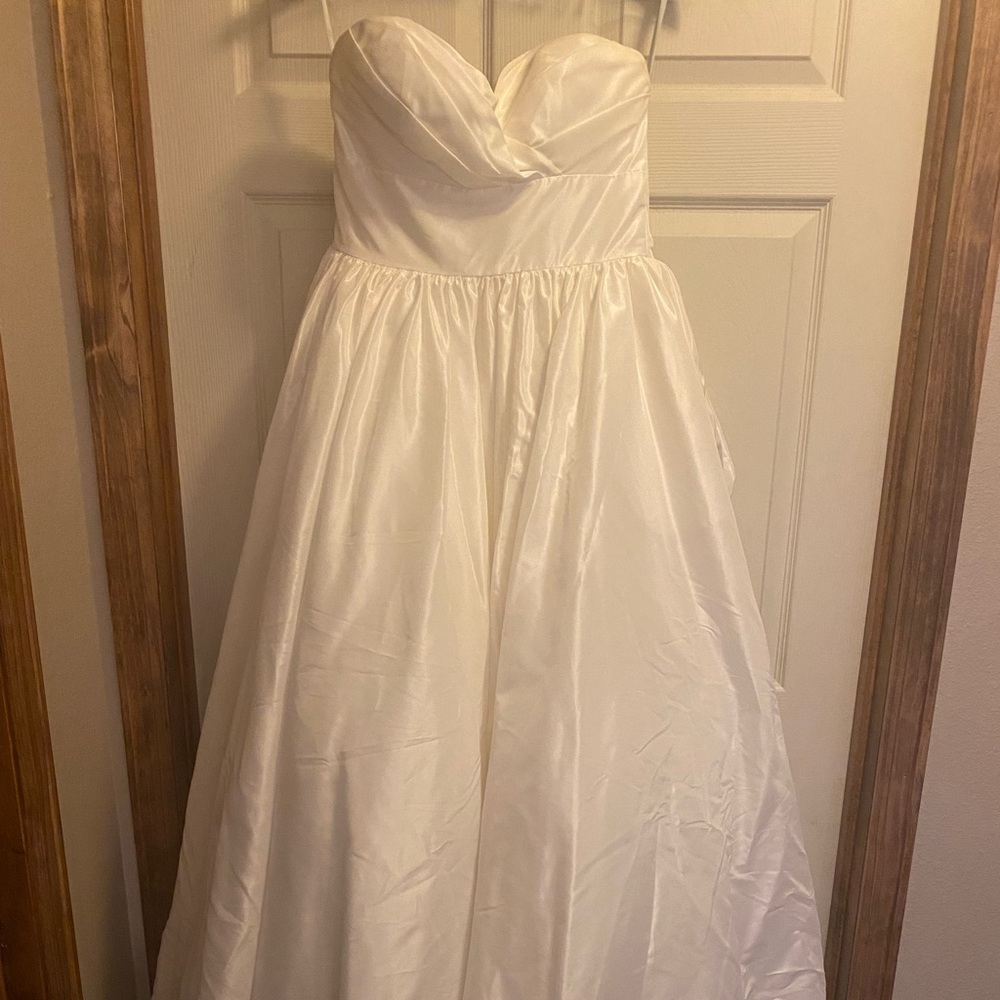 Wedding dress and sash